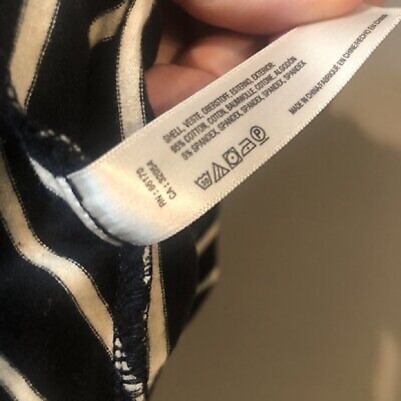 New Saturday Sunday Anthro Pieced Stripe Asymmetrical Midi Dress Xsmall Black - Picture 7 of 8